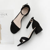 Nude Strappy Block Heels Chunky Heel Sandals