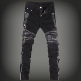 Mens Leather Pants Motorcycle Popular Men's Pants Skinny Pants