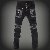 Mens Leather Pants Motorcycle Popular Men's Pants Skinny Pants
