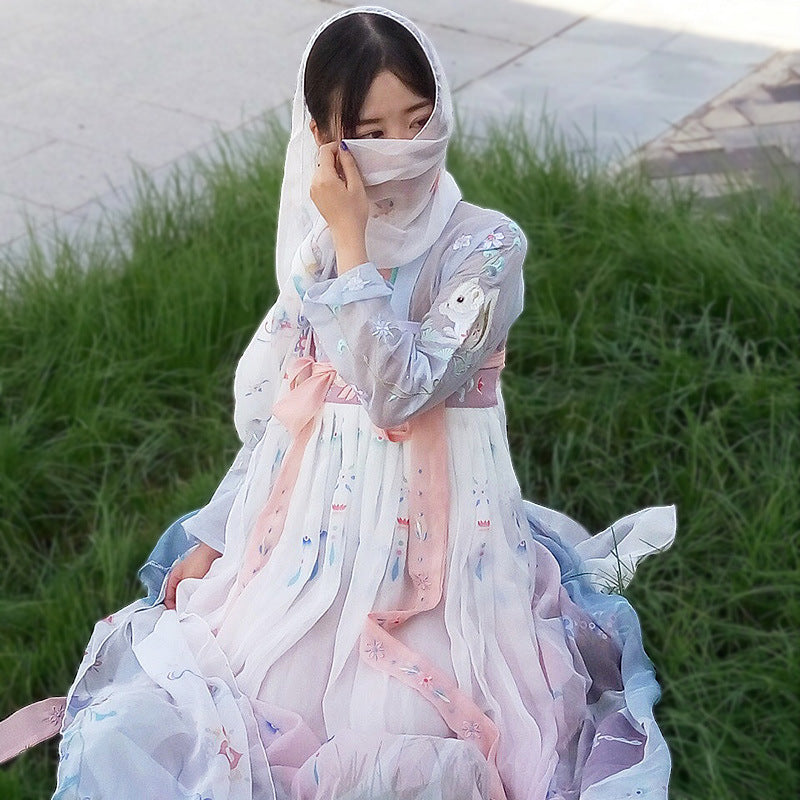 Chinese Traditional Dress Fresh Elegant Cute Chest-High Dress
