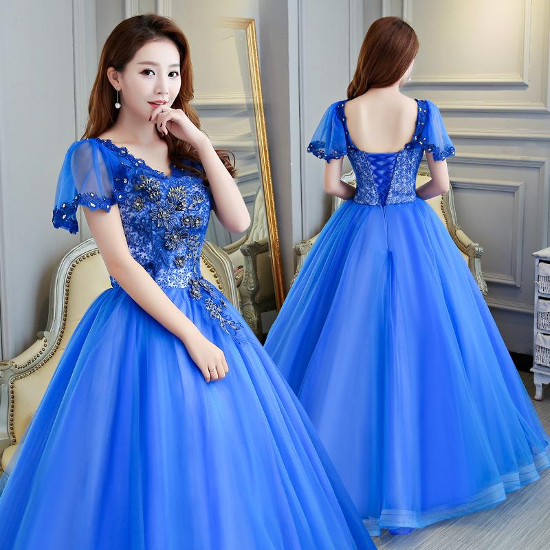 Women's Evening Dress Ball Gown Princess Quinceanera Wedding Dresses Fashion Costume Tulle Tutu Dress Long