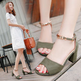 Nude Block Heel Peep Toe
