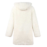 Women Winter Coats Women's Coat Lamb Wool Long Sleeve Hooded Jacket