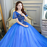 Women's Evening Dress Ball Gown Princess Quinceanera Wedding Dresses Fashion Costume Tulle Tutu Dress Long