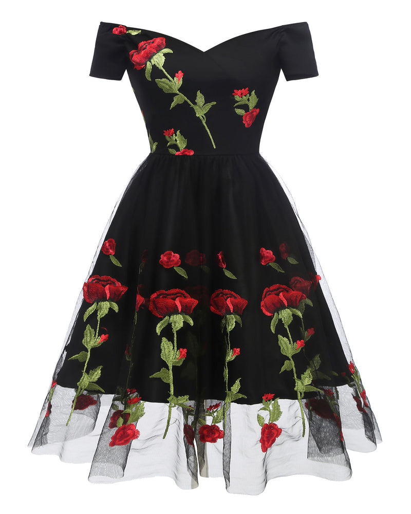 Emery Rose Dresses Evening Party Dress Rose Lace Dress