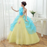 Women's Evening Dress Ball Gown Princess Quinceanera Wedding Dresses Fashion Puffy Banquet Evening Dress Host Performance Dress Women