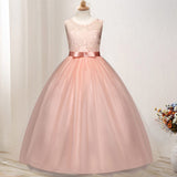 First Communion Dress Vestidos De Primera Comunion Lace Ball Gown Girl Party Princess Pageant Gown Wedding Dress