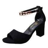 Nude Block Heel Peep Toe