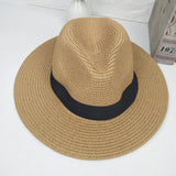 Italian Fedora Hats British Summer Women's Hat Men's Straw Hat