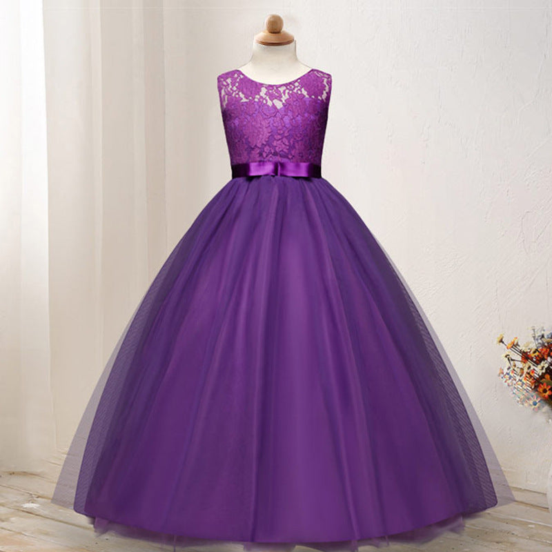 First Communion Dress Vestidos De Primera Comunion Lace Ball Gown Girl Party Princess Pageant Gown Wedding Dress