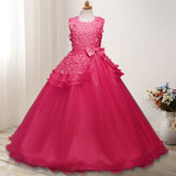 First Communion Dress Vestidos De Primera Comunion Lace Ball Gown Girl Party Princess Pageant Gown Autumn Princess Dress
