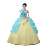 Women's Evening Dress Ball Gown Princess Quinceanera Wedding Dresses Fashion Puffy Banquet Evening Dress Host Performance Dress Women
