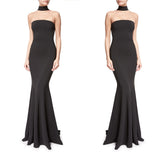 Formal Dresses & Gowns Long Dress Wholesale Fashion Fishtail Halter Evening Dress