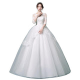 Women's Evening Dress Ball Gown Princess Quinceanera Wedding Dresses Summer Double-Shoulder V-neck Bridal Princess Wedding Dress