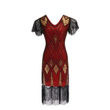 1920s Dress Sequined Dress Costume Retro Sequins Dress