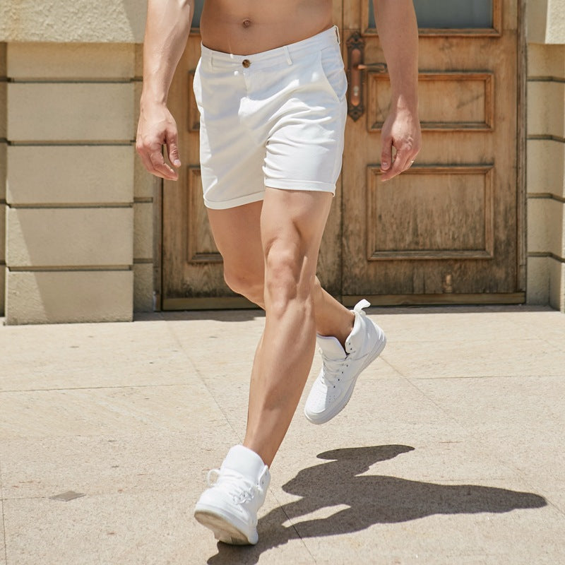 Hoochie Daddy Short Men's Shorts Slim-Fit Pants White