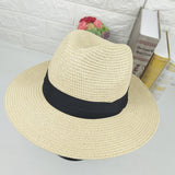 Italian Fedora Hats British Summer Women's Hat Men's Straw Hat