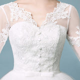 Women's Evening Dress Ball Gown Princess Quinceanera Wedding Dresses Summer Double-Shoulder V-neck Bridal Princess Wedding Dress