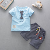 Children Boy Co Ord Children's Casual Short-Sleeved T-shirt 2 Piece Set