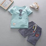 Children Boy Co Ord Children's Casual Short-Sleeved T-shirt 2 Piece Set