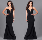 Formal Dresses & Gowns Long Dress Sexy Deep V Strap Elegant Dress