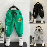 Toddler Boys Pants Small Yellow Duck Children's Clothing Boys' Spring and Autumn Track Sweatpants
