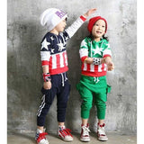 Children Boy Co Ord 2 Casual Fashion Flag 2 Piece Set