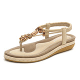 Flat Dress Sandals Summer Fashion Sandals Bohemian Casual Round Toe Large Size