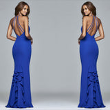 Formal Dresses & Gowns Spring Evening Dress Backless Suspenders Dress