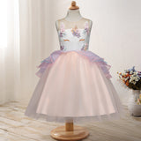 Toddler Girls Sequin Gown Dress Kids' Skirt Cute Monster Princess Dress Spring/Summer Costumes
