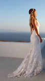 Bohemian Chic Wedding Guest Dress Sexy V-neck Camisole Gown