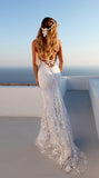 Bohemian Chic Wedding Guest Dress Sexy V-neck Camisole Gown