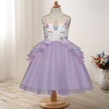 Toddler Girls Sequin Gown Dress Children's Princess Dress Children's Girls' Veil Dress Wedding Dress