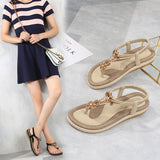 Flat Dress Sandals Summer Fashion Sandals Bohemian Casual Round Toe Large Size