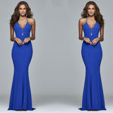 Formal Dresses & Gowns Spring Evening Dress Backless Suspenders Dress