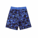 Shark Print Shorts Men's Shark Head Camouflage Elastic Waist Fifth Pants Middle Pants Casual Shorts