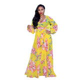 Nina Parker plus Size Dresses Beach Chiffon Dress Flower Floral Print Swing Dress Dress