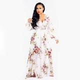 Nina Parker plus Size Dresses Beach Chiffon Dress Flower Floral Print Swing Dress Dress