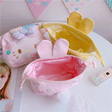 My Melody Bag Cartoon Large Capacity Cosmetic Bag Cute Girl Portable Storage Bag Simple Multi-Functional Small Square Bag Kulomi