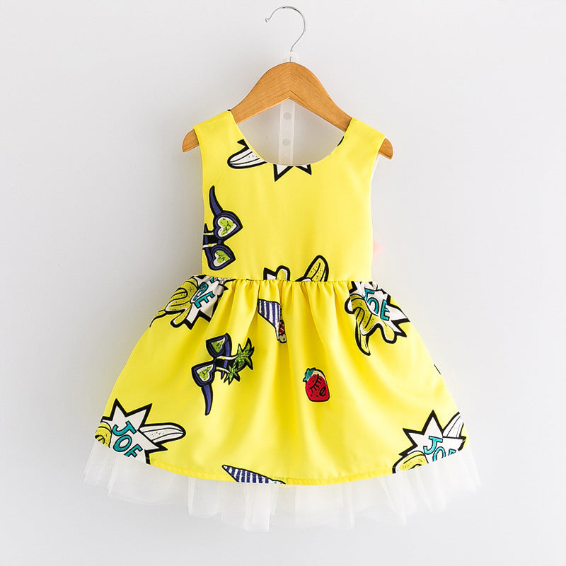 Girl Dress Summer Cartoon Dress
