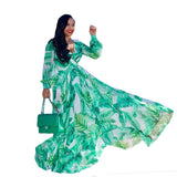 Nina Parker plus Size Dresses Beach Chiffon Dress Flower Floral Print Swing Dress Dress