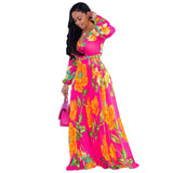 Nina Parker plus Size Dresses Beach Chiffon Dress Flower Floral Print Swing Dress Dress