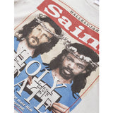 Saint Michael T Shirt Distressed Portrait Printing Short Sleeve Casual Pop T-shirt