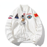NASA Varsity Jacket Casual Jacket Men's and Women's Embroidered Loose Flight Jacket