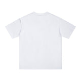 Purple Brand T Shirts Spring/Summer Abstract Printing Hip Hop Men's and Women's Loose Casual Short-Sleeved T-shirt