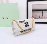 Off White Bag Casual Outdoor Convenient Tote Bag