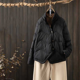 Women Winter Coats Puffer Jacket Down Coat Lightweight Down Jacket Female Autumn Winter White Duck Down Stand-up Collar Thermal Coat