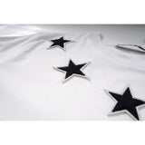 GVC T Shirt Flocking Five-Pointed Star Pure Cotton Loose T-shirt Men and Women