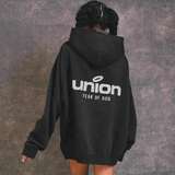 Fog Fear of God Essentials Hoodie Double-Line Joint-Name Three-Dimensional Alphabet plus Velvet Hoodie Sweater