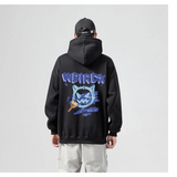 Grafitti Sweatshirts Hooded Sweater Men's Fall plus Size Coat